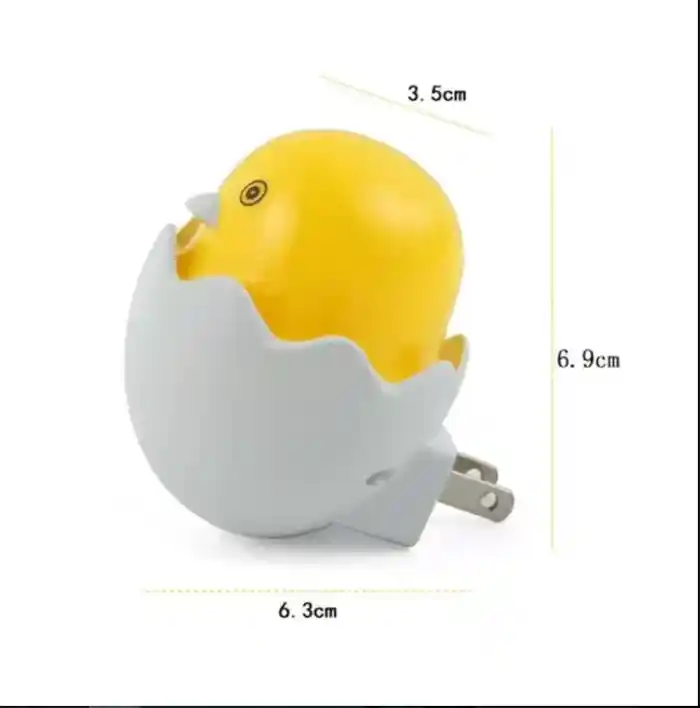 Duck Mushroom EU Plug Wall Socket Light-Control Sensor LED Night Light Bedroom cute Lamp Galaxy Paradise
